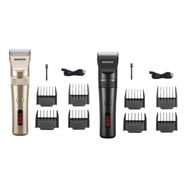 

hair clippers shuntin professional adjustable usb quiet electric cordless mens barber salon trimmer haircut machine