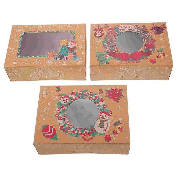 

gift wrap 12pcs exquisite xmas pastry packing box cookie storage package