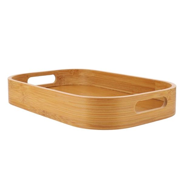 

kitchen storage & organization 1pc bamboo food serving tray breakfast practical