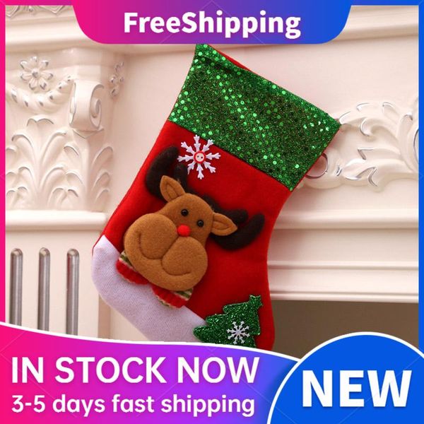 

christmas decorations 1 pack personalized stocking holders 3d santa stockings big size dolls cl
