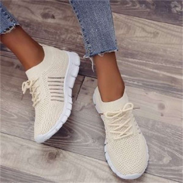 

new 2021 Casual large shoes black solid color flying net breathable sports leisure soft sole comfortable light women's 9U3S ELYT V2DX DR72, Yellow