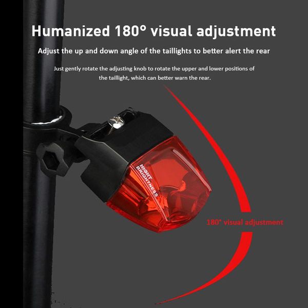 

bike lights cycling bright light ipx-4 magnetic self-powered rear install night bicycle led taillight accessorie