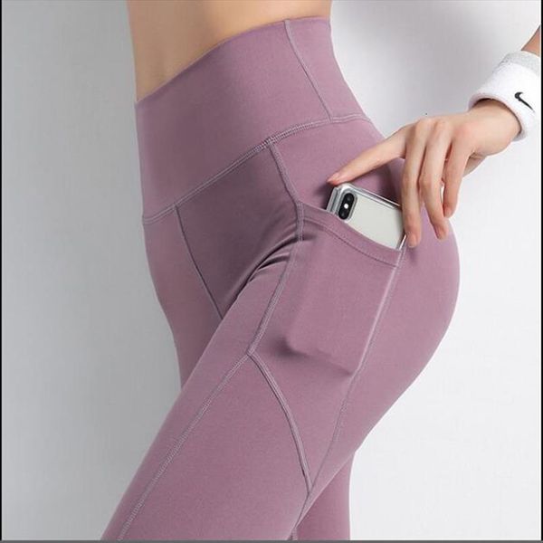 

high waist sport fitness women legging with pocket pants gym clothing for, Black