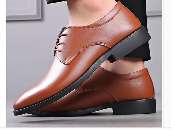 

2021 spring and autumn shoes with new style fashion low heel round head men's shoes@nm43, Black