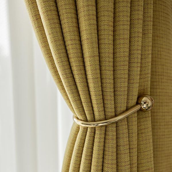 

curtain & drapes custom curtains modern simplicity nordic geometry cotton yellow jacquard blackout livingroom bedroom tulle m1081