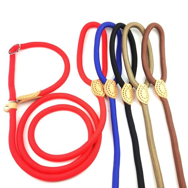 

dog collars & leashes 1.5m 1.8m leash slip collar training walking lead rope for small medium large pet supplies long p traction