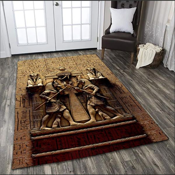 

carpets anubis ancient egyptian mythology culture rug floor mat non-slip dining room living soft bedroom carpet