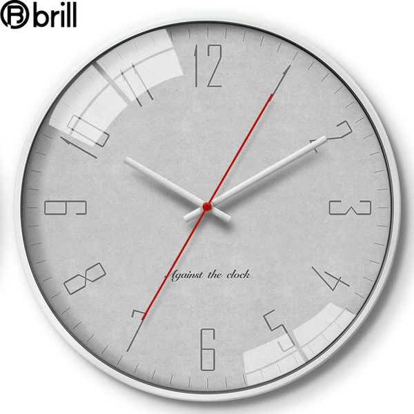 

wall clocks creative european large clock metal living room simple modern kitchen bedroom silent ns style reloj de pared