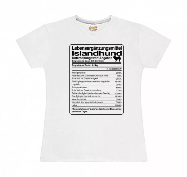 

t-shirt womens dose iceland dog life supplements by siviwonder, White;black