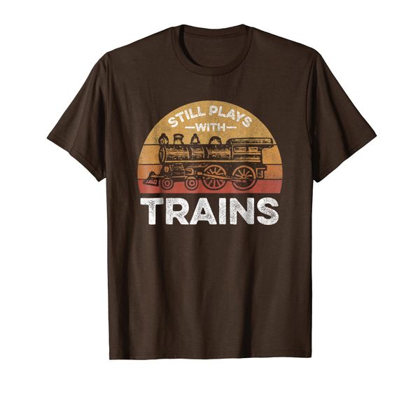 

Train T Shirt for Men - Still Plays With Trains, Mainly pictures