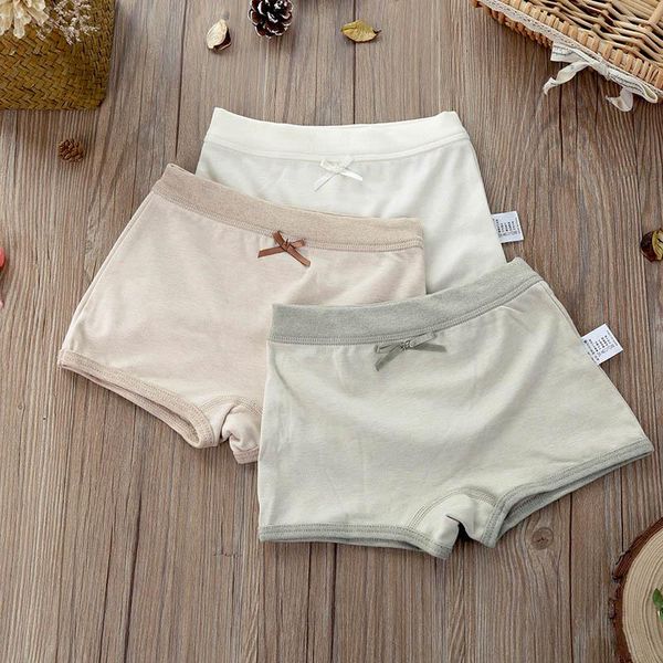 

class children's underwear boxer colored cotton girl's four corners underpants green + light brown panties, Camo