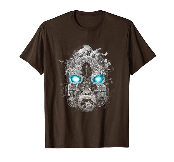 

mask of mayhem t-shirt, White;black