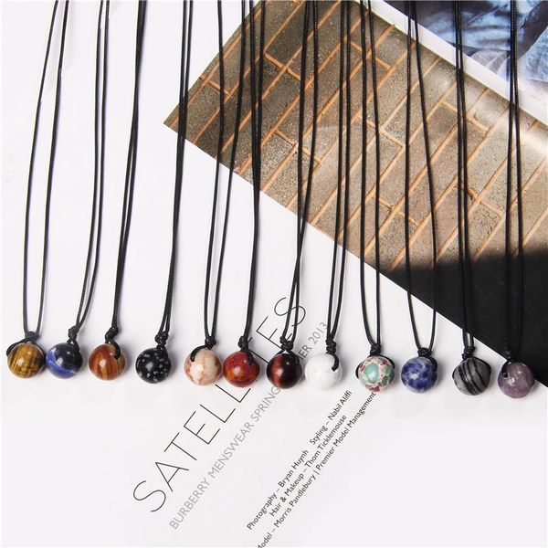 

earrings & necklace natural stone bead charm bracelets&necklaces for women men tiger eye statement jewelry set couple friendship commemorate, Silver