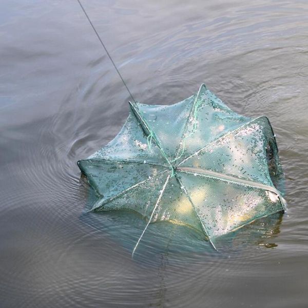 

automatic folding fishing net shrimp cage foldable crab fish trap cast network tool accessories