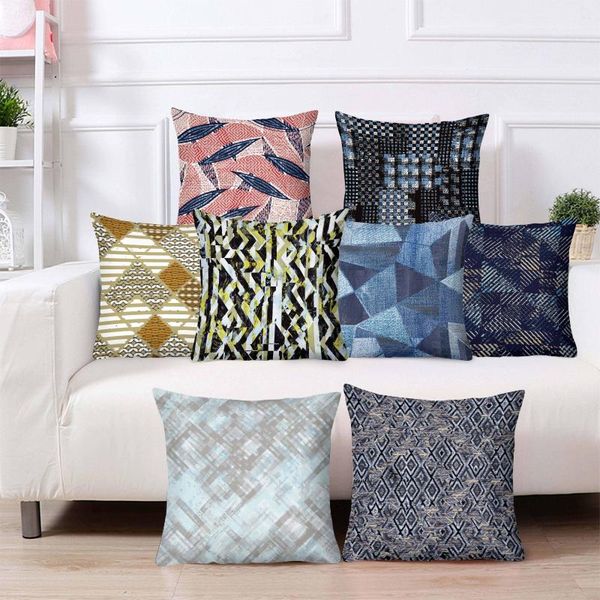 

cushion/decorative pillow geometry decorative line pillows for sofa printing decoration throw cover 45cmx45cm autumn in the car