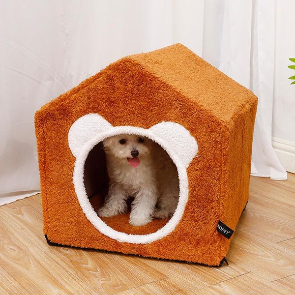 

cat beds & furniture litter boxes four seasons universal mat closed house panier pour villa removable and washable dog kennel pet supplies