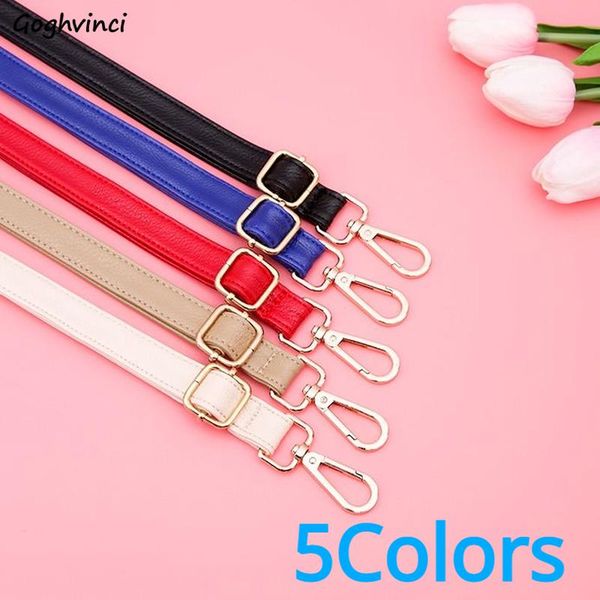

bag parts & accessories shoulder cross body bags strap womens solid colorful simple long replacement lady pu leather adjustable, Black