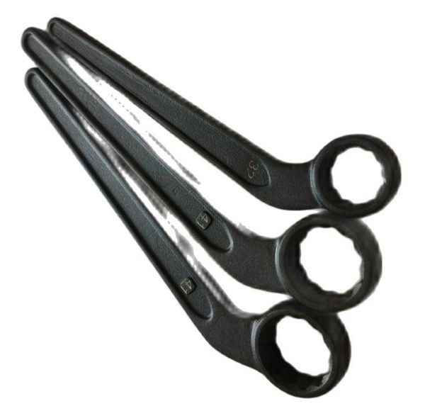 

hand tools plum wrench with steel bent handle single ring end