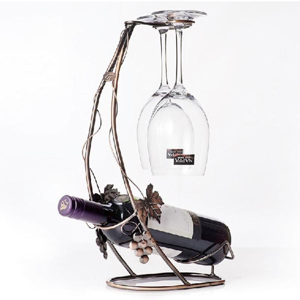 

tablewine racks 2021 holders rack bottle glass rack(bronze)