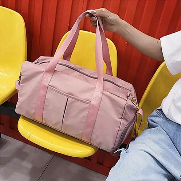 

sports gym bags women training fitness travel handbag yoga mat sport bag with shoes compartment outdoor waterproof shoulder