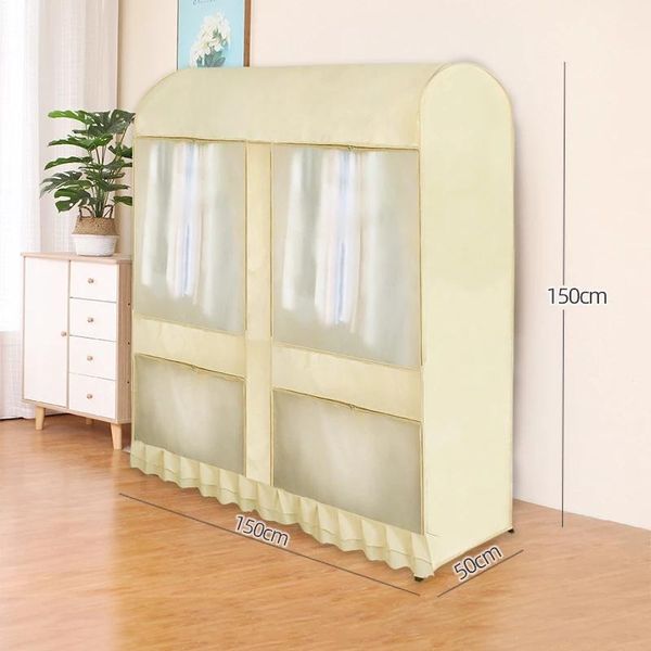 

clothing & wardrobe storage garment rack cover large capacity dustproof waterproof protector with zipper and visible window