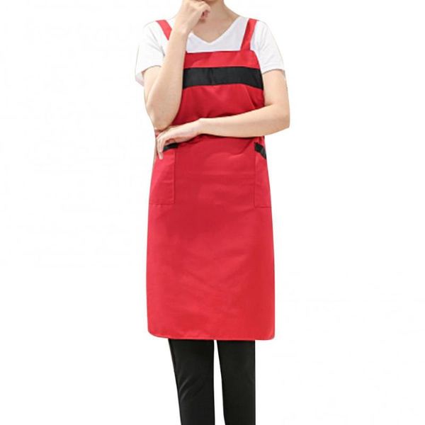 

fashion sleeveless adjustable bib apron cooking cleaning with pockets aprons