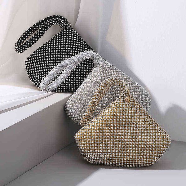

dinner bag pure handmade rhinestone mine evening bag hand-held banquet women's hand small