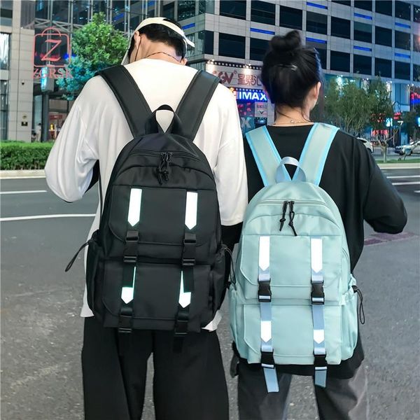 

backpack couple schoolbag college students ins tide brand campus simple large-capacity water-repellent fashion
