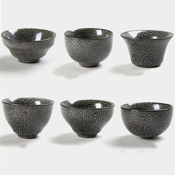 

cups & saucers handmade tea cup black tianmu yao pattern built master ceramic single kiln glazed bowl