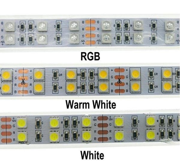 

strips [seven neon]dhl 50meters dc12v ip20/p67 in tube waterproof 120leds/m w/ww/cw red/green led smd strip light
