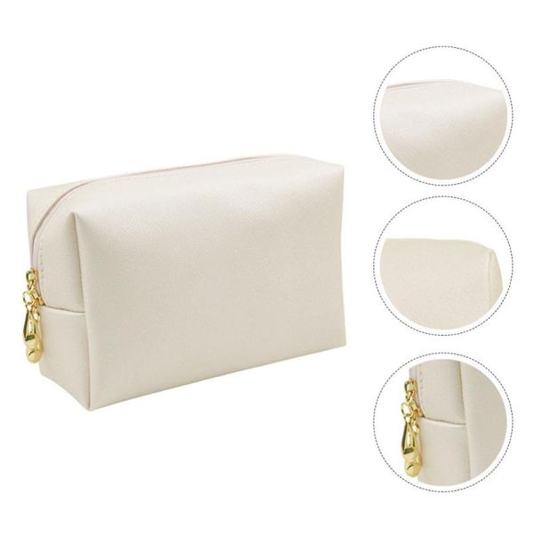 

storage bags 1pc cross-pattern cosmetics bag fashionable makeup pouch