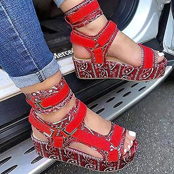 

sandals roman colored platform fish mouth sandalias women high-heeled open toe breathable shoes snake print sandal, Black