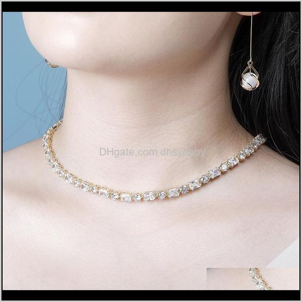 

tennis, graduated necklaces & pendants drop delivery 2021 mens womens necklace 14k chains luxury designer hip hop jewelry gold sier iced out, Black