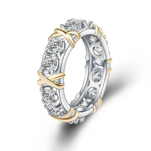 

ska sterling silver s925 color separation ring for women