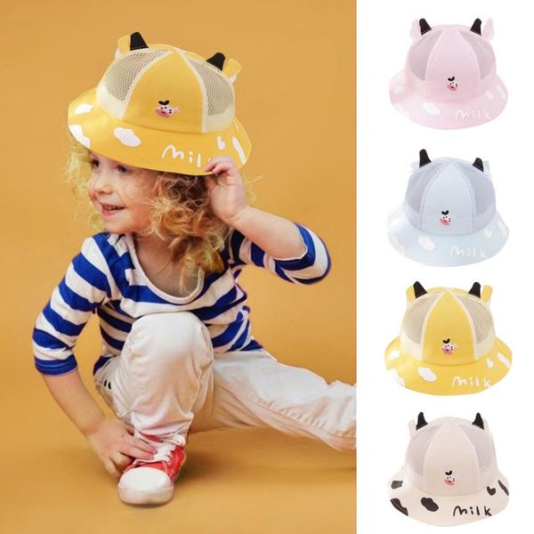 

wide brim hats sun hat uv protection kids summer children baby boys girls cartoon animal bucket camping beach caps outdoor, Blue;gray