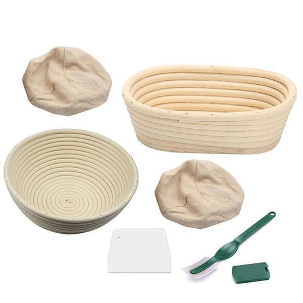 

6pcs banneton proofing bread man with removable feed and shrapnel for baker