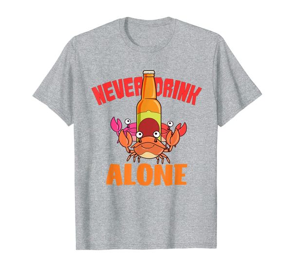 

funny never drink along crab boil gift seafood crabs t-shirt, White;black