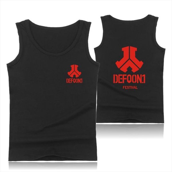 

defqon 1 cotton tank oversize mens summer vest hardstyle streetwear fitness men bodybuilding sleeveless shirt 4xl, White;black