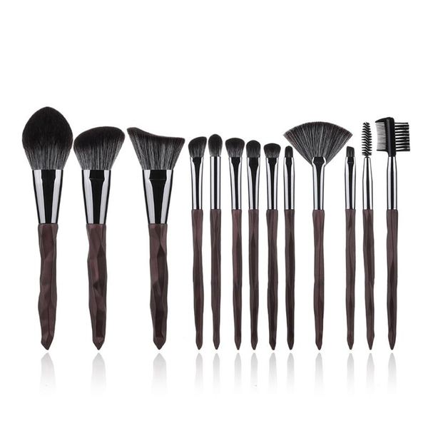 

13pcs makeup crystal handle set loose powder brush portable beauty tool party favor
