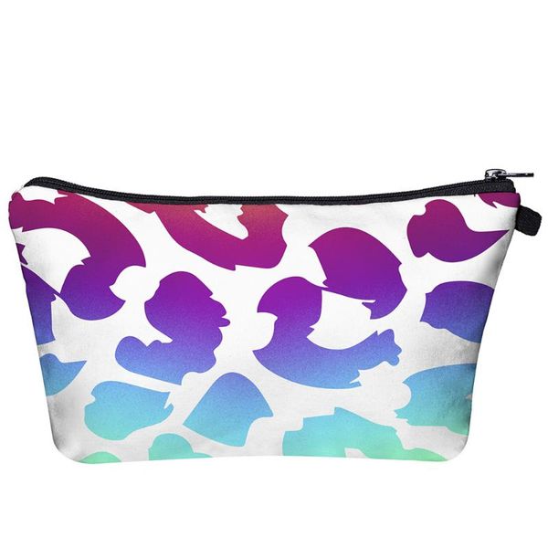 

who cares fashion women makeup bag organizer female cosmetic 3d printing beauty case travel saves mask bags & cases