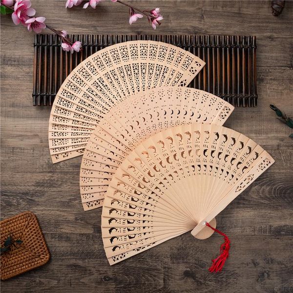 

party favor engraved wood folding hand fan for wooden fold fans wedding gift home decor
