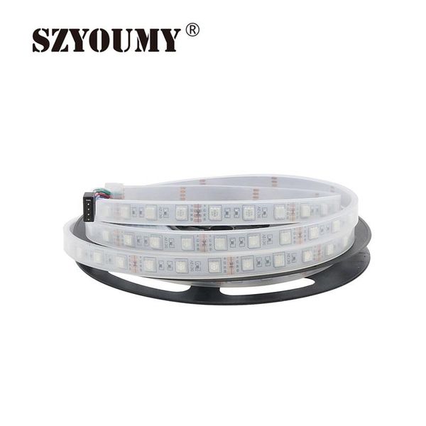 

5m 300led rgb cool white warm blue silicon tube shape ip66 waterproof 12v led strip 60led/m strips