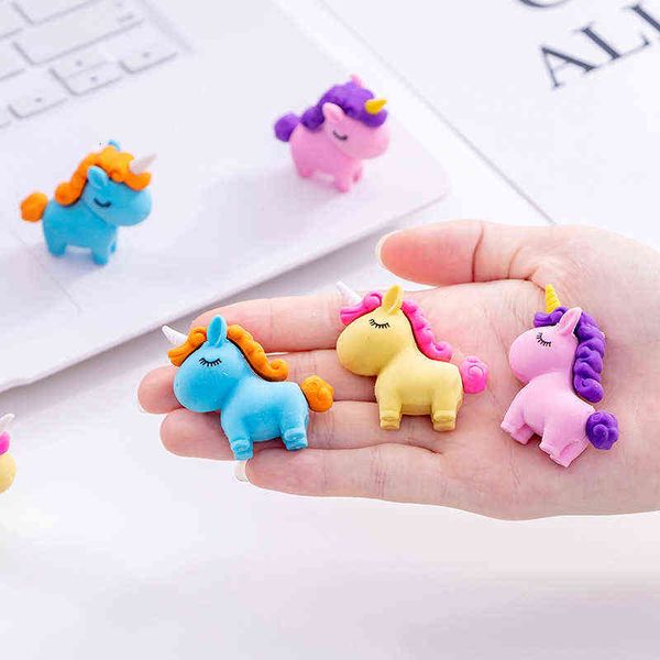 

zhongku 5198 fat unicorn creative eraser pencil cartoon