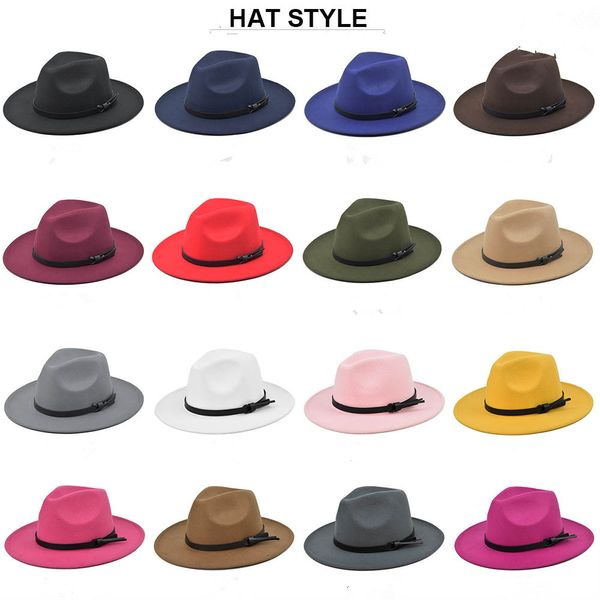 

vintage men women hard felt hat wide brim fedora trilby panama hats gangster cap, Blue;gray
