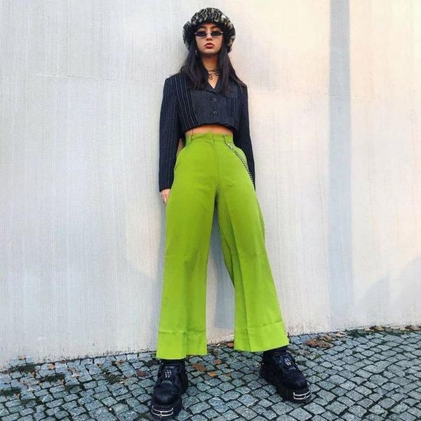 

women's pants & capris europe and the united states cross-border explosions women 2021 autumn fashion street harlan casual overalls, Black;white