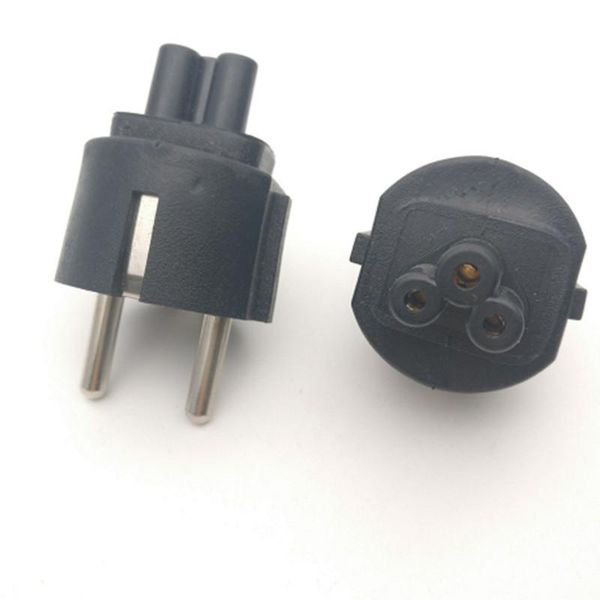 

smart power plugs eu/us/uk mains cable plug adapter to iec320 c5 clover leaf