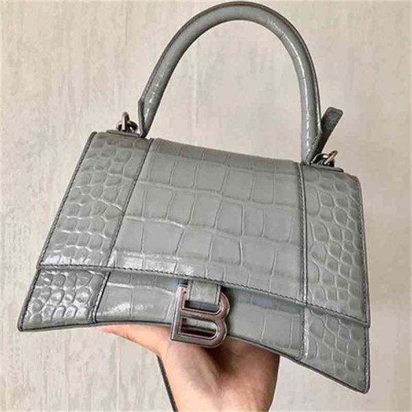

designer bag balenciga leather b home high crocodile hourglass bag handbag single shoulder diagonal straddle women's
