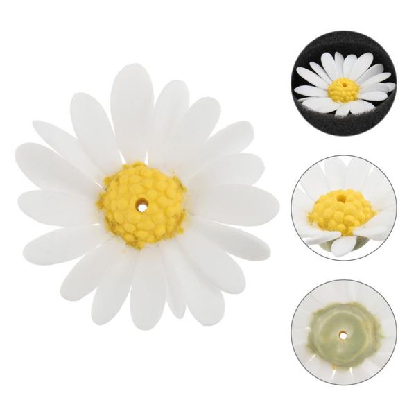 

1pc decorative incense holder ceramic plate stick rack (white) fragrance lamps