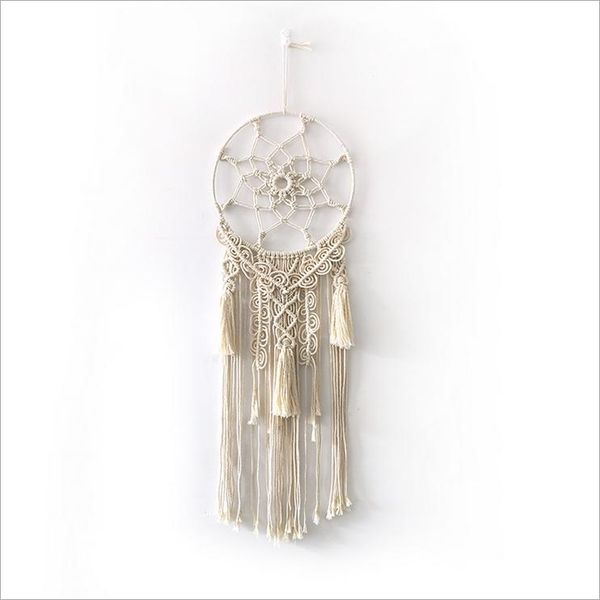

tapestries european style circle and tassel handmade cotton tapestry wedding decoration knit