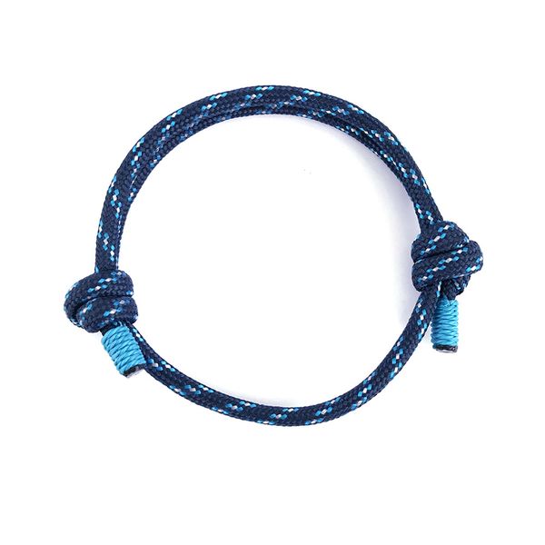 

simple classic design colorful 550 paracord link bracelet for men women gift, Black